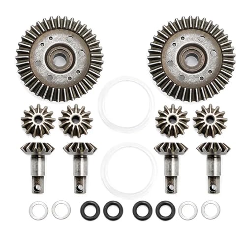 SONHWNGE Metall-Differential-Ringrad-Abtriebszahnradsatz 6882 5379 for Slash 4x4 Stampede Rustler HQ727 1/10 RC-Auto-Upgrade-Teile(2 Set) von SONHWNGE