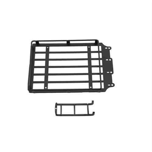 SONHWNGE Metall Gepäckträger Dachträger mit LED-Licht Leiter Dekoration for AX8560 JJRC C8801 1/18 RC Auto Upgrade Teile Zubehör(C) von SONHWNGE
