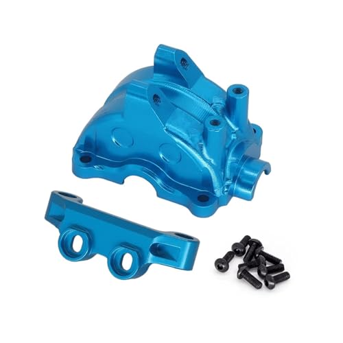 SONHWNGE Metall Getriebe Gehäuse Getriebe Shell Differential Fall for TT02 TT-02 1/10 RC Auto Upgrade Teile Zubehör(Blauw) von SONHWNGE