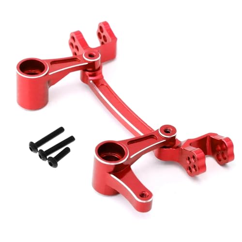 SONHWNGE Metall Lenkung Lenkung Bellcrank for ARR-ma 1/8 for Mojave 4S 4X4 BLX RC Auto Upgrade Teile(Rood) von SONHWNGE