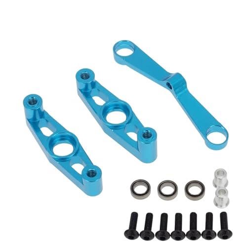 SONHWNGE Metall Lenkung Set for Tam-iya TT02 TT-02 TT02B TT02T 1/10 RC Auto Upgrades Teile Zubehör(Blauw) von SONHWNGE