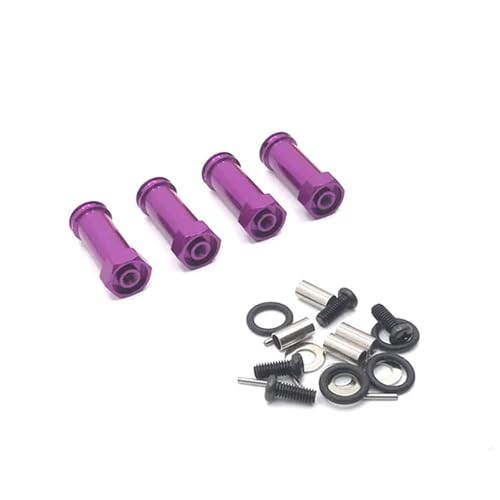 SONHWNGE Metall-Upgrade 12 mm breiterer Radadapter for WLtoys 1/10 104001 104002 RC-Autoteile(Purple) von SONHWNGE