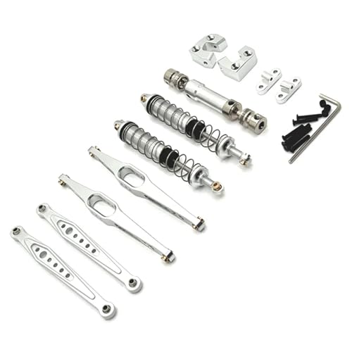 SONHWNGE Metall-Upgrade-Kit for WLtoys 1/12 124006 12423 12427 12428 12429 RC-Autoteile(Silver) von SONHWNGE