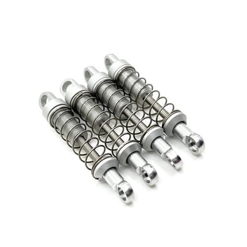 SONHWNGE Metall-Upgrade Nicht-hydraulisches externes Feder-Stoßdämpfer-Set for MN 1/12 MN78 RC-Autoteile(Silver) von SONHWNGE