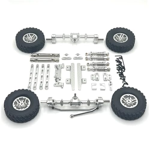 SONHWNGE Metall Verbesserte Tür Brücke Klemme Reifen Stoßdämpfer Kit for MN Modell 1/12 MN82 LC79 RC Auto Teile(Silver) von SONHWNGE