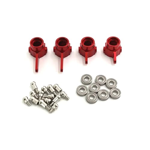 SONHWNGE Metall verbesserte Lenkschale 3 * 7 * 2 mm Lager, for WLtoys 1/28 284161 284010 284131 K989 k979 K969 P929 P939 RC Autoteile(Rood) von SONHWNGE