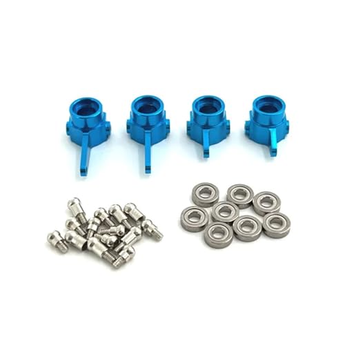 SONHWNGE Metall verbesserte Lenkschale 3 * 7 * 2 mm Lager, for WLtoys 1/28 284161 284010 284131 K989 k979 K969 P929 P939 RC Autoteile(Sky Blue) von SONHWNGE