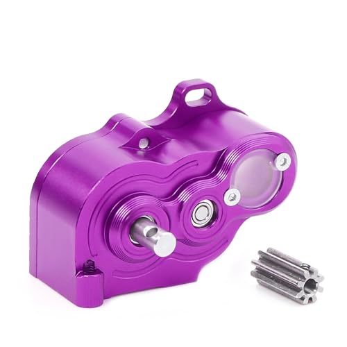 SONHWNGE Niedrig-/Hochgeschwindigkeitsübertragung LCG Ultraleichtes Getriebe for 1/10 RC Crawler Car TRX4 SCX10 RC4WD DIY Chassis Upgrade Teile(Purple High Speed) von SONHWNGE