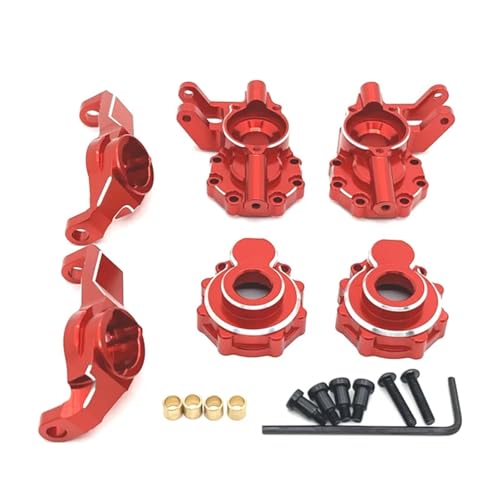 SONHWNGE Vorderachse C-Sitz Lenkbecher passend for TRAX-XAS TRX4 TRX6 for Hua-ngbo R1001 R1002 R1003 RC Auto(Rood) von SONHWNGE