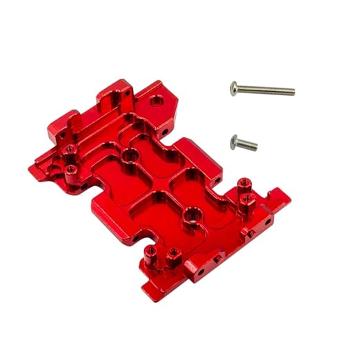 SONHWNGE for Axial Scx10 Iii Gladiator Upgrades Teile Metallische Grundplatte Pull Code Chassis for 1/10 AXI03006 AXI03007 RC Auto Zubehör(Red Base Plate 1p) von SONHWNGE