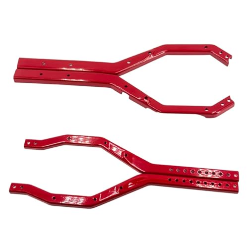 SONHWNGE for Axial Scx10 iii for Gladiator Cj7 for Wrangler Upgrades Teile Zubehör Metall Chassis Rahmen Schiene Set Portal Achse Links körper(Rood) von SONHWNGE