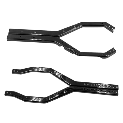 SONHWNGE for Axial Scx10 iii for Gladiator Cj7 for Wrangler Upgrades Teile Zubehör Metall Chassis Rahmen Schiene Set Portal Achse Links körper(Zwart) von SONHWNGE