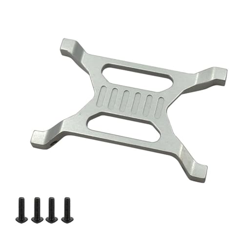 SONHWNGE for FSCX10 PRO Upgrade Teile Aluminium Aolly Hinten Chassis Brace Batterie Befestigung Halterung Halterung 1/10 RC Axial Remote Zubehör(Silver) von SONHWNGE