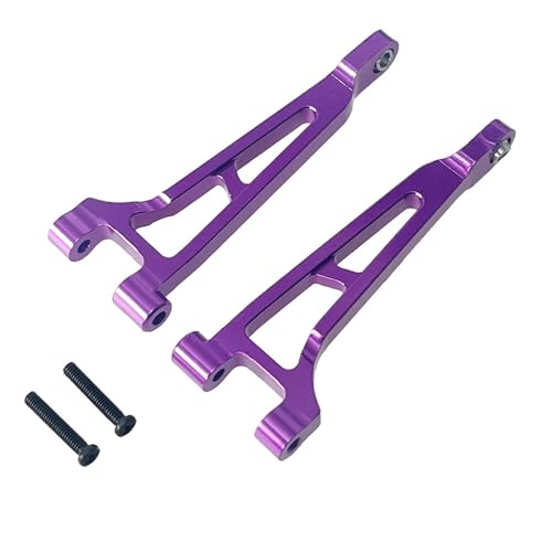 SONHWNGE for Hyper Go for MJX 1/14 14209 14210 H14BM Fernbedienung Fahrzeug Rc Auto Teile Metall Upgrade Teile Hinten Ober arm Zubehör(Purple) von SONHWNGE