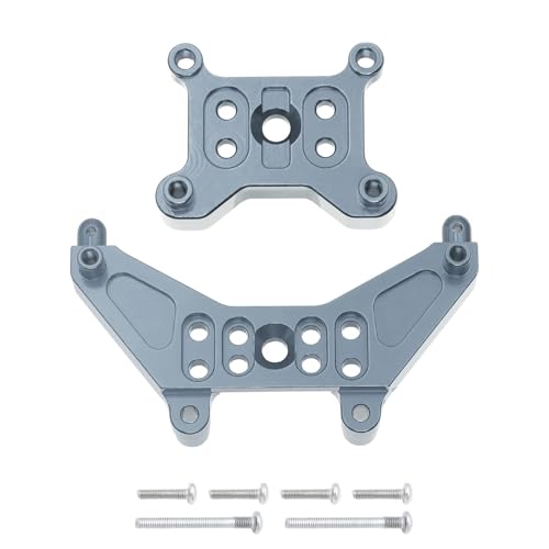 SONHWNGE for Mjx H-yp-er Go 14303 14302 14301 Metall vorne hinten Stoßdämpferturm Stoßdämpferhalterung Fernbedienung Auto Aluminium Upgrade-Teile(Titanium) von SONHWNGE