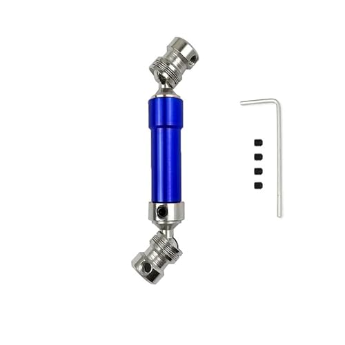 SONHWNGE for Wltoys 12427 12423 12428 12429 Metall Hintere Antriebswelle 80mm-100mm 1/12 RC Auto Upgrade Teile zubehör(Blauw) von SONHWNGE