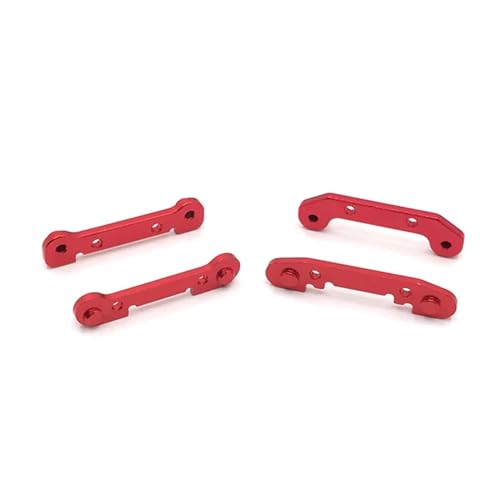 SONHWNGE for Wltoys 144001 144002 144010 124007 124016 124017 124018 124019 Metall Vorder- und Hinterarmhalterung Code RC Auto Upgrade Teile(Rood) von SONHWNGE