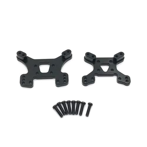 SONHWNGE for Wltoys 144001 144002 144010 124007 124017 124019 Metall Vorne Und Hinten Shock Tower RC Auto Teile Zubehör(Zwart) von SONHWNGE