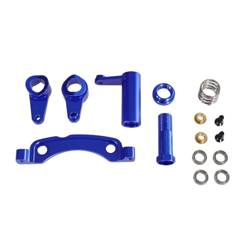 SONHWNGE for ZD Racing DBX-10 10427S 9106S 1/10 RC Auto Lenkung aus Metallteilen for ferngesteuerte Autos Teile Zubehör(Dark Blue) von SONHWNGE