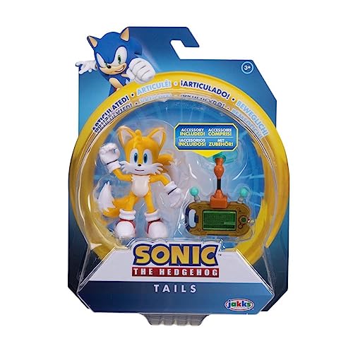 SONIC THE HEDGEHOG 4 – Sammlung beweglicher Actionfiguren. Wähle Figurenschwänze mit Miles Electric von SONIC THE HEDGEHOG