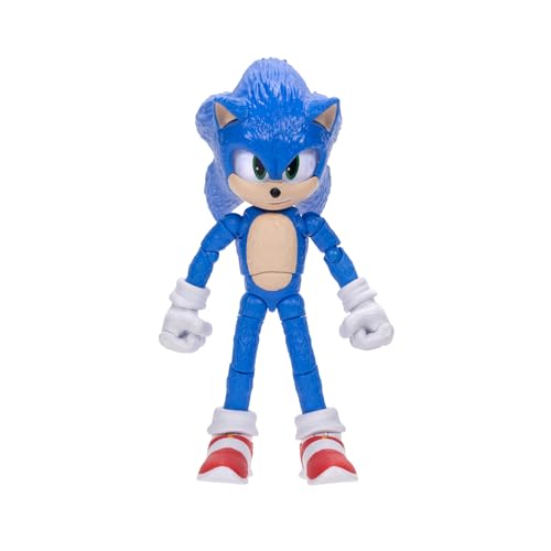 Sonic 423974 3 Movie 12,7 cm The Hedgehog Actionfiguren, Blau, 13cm von SONIC THE HEDGEHOG