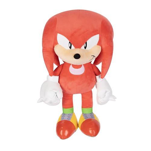 Sonic - Jumbo Plüsch Knuckles Figur, 50cm, Kuscheltier, großes Plüschtier von SONIC THE HEDGEHOG