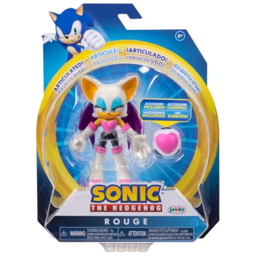 Sonic The Hedgehog 10,2 cm bewegliche Actionfiguren-Kollektion (Figur wählen) (Rouge) von SONIC THE HEDGEHOG