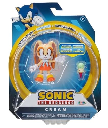 Sonic The Hedgehog 10,2 cm bewegliche Actionfiguren-Kollektion (Figur wählen) (cremefarben) von SONIC THE HEDGEHOG