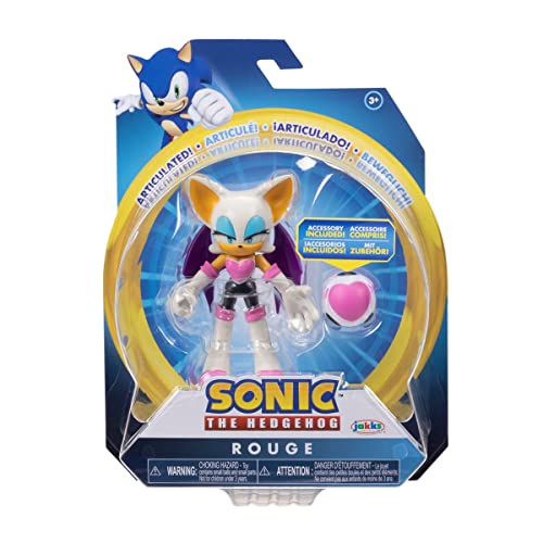 Sonic The Hedgehog - 41221 – Figur mit Gelenken, 11 cm, Rot mit Herzbombe von SONIC THE HEDGEHOG