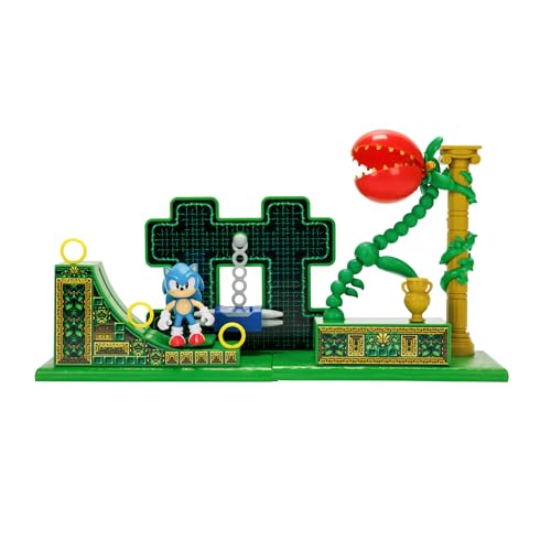 Sonic The Hedgehog Stardust Speedway Zone Spielset mit 6,3 cm Sonic Actionfigur von SONIC THE HEDGEHOG