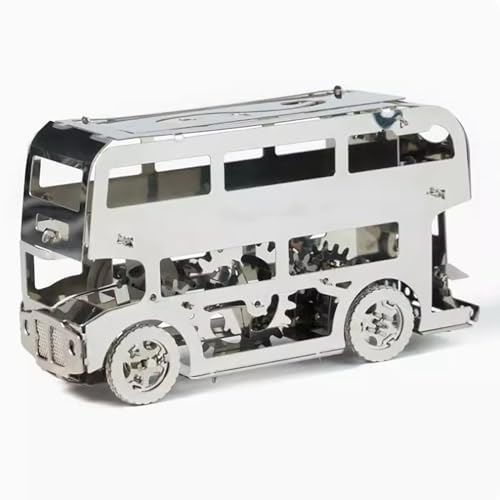 3D Metall Puzzles für Erwachsene, DIY 3D Doppeldecker Bus Modellbausätze, 3D Edelstahl Ornamente, Brain Teaser Puzzles für Männer Bastelsets von SONNIES