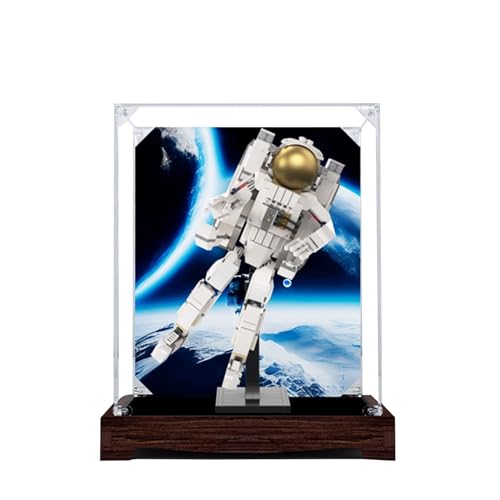 Acryl-Vitrine für Lego 31152 Astronaut, staubdichte Box, Aufbewahrungsbox, transparente Box, Displaybox kompatibel mit Lego 31152 (nur Hülle, kein Modell (Option 1) von SONNIES