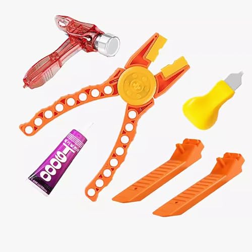 Bausteine Werkzeug Kit, Ziegeltrenner Werkzeuge Kompatibel mit Lego, Ziegeltrenner, Multi-Use Hammer, Fingergriffe, Blockzange (5 Stück A) von SONNIES