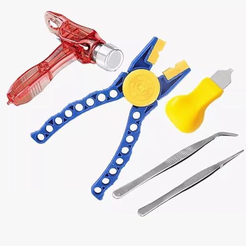 Bausteine Werkzeug Kit, Ziegeltrennwerkzeuge Kompatibel mit Lego, Ziegeltrenner, Mehrzweckhammer, Fingergriffe, Blockzange (Option 3) von SONNIES