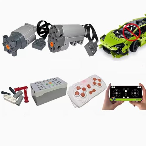Fernbedienungs- und Motor-Upgrade-Kit für Lego 42161 Rennen, Powermotor, PDF-Anleitung, Geschenke für Erwachsene, kompatibel mit Lego 42161 (Modell nicht im Lieferumfang enthalten) (Standardversion) von SONNIES