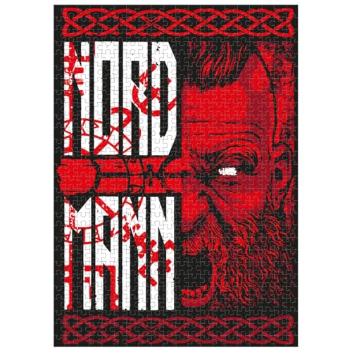 Wikinger Puzzle 1000 Teile mit Poster Nordmann 50 x 70 cm nordische Motive von SONS OF ODIN