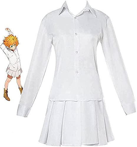 SOOYOOYOO Cosplay-Kostüm für The Promised Neverland, Emma Kostüm für The Promised Neverland cosplay costume(Das Perücken Wird Nicht Verkauft Oder Von The Promised Neverland) von SOOYOOYOO