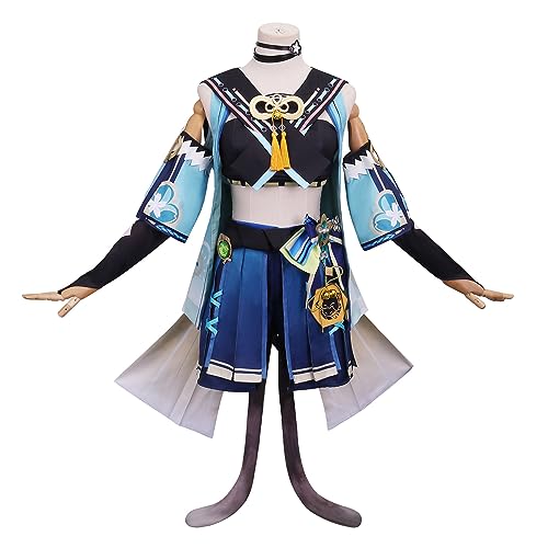 SOOYOOYOO Genshin Impact Cosplay Kirara Kostüm Spiel Charaktere Outfits Halloween Anzug Full Set für Unisex von SOOYOOYOO