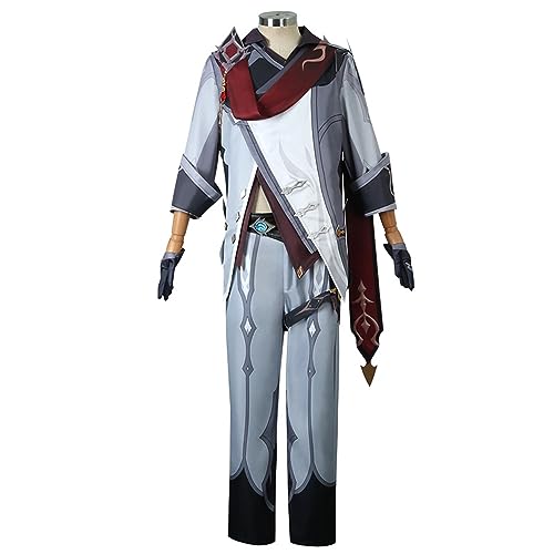 SOOYOOYOO Genshin Impact Cosplay Tartaglia Kostüm Spiel Charaktere Outfits Halloween Anzug Full Set für Unisex von SOOYOOYOO