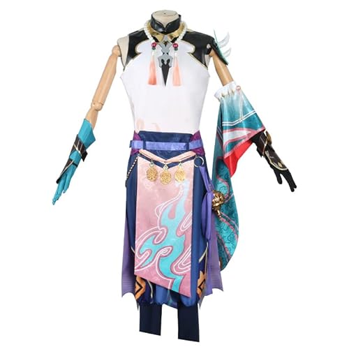 SOOYOOYOO Genshin Impact Cosplay Xiao Kostüm Spiel Charaktere Outfits Halloween Anzug Full Set für Unisex von SOOYOOYOO