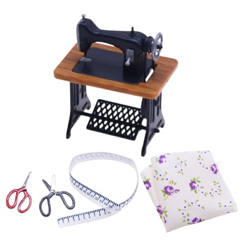 SOPOTUTU 1satz Miniatur Nähmaschine Für Vintage Design Teiliges Set Dekorationszubehör Für Rollenspiele Und Miniatur-szenen Puppenhausmöbel SOPOTUTU 1satz Miniatur Nähmaschine Für Vintage Design Teiliges Set Dekorationszubehör Für Rollenspiele Und Miniatur-szenen Puppenhausmöbel von SOPOTUTU