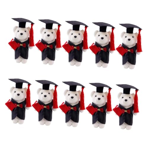 SOPOTUTU 10 Stück Graduierte Doktorbär Puppe DIY Schlüsselanhänger Tierpuppe Abschluss Tierspielzeug Blumenbärenspielzeug Plüsch-abschlusspuppe Kleiner Abschlussbär Polyester SOPOTUTU 10 Stück Graduierte Doktorbär Puppe DIY Schlüsselanhänger Tierpuppe Abschluss Tierspielzeug Blumenbärenspielzeug Plüsch-abschlusspuppe Kleiner Abschlussbär Polyester von SOPOTUTU