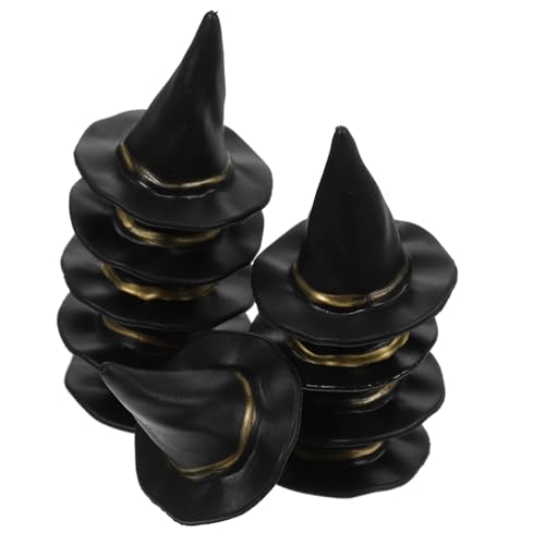 SOPOTUTU 10 Stück Teiliges Mini Hexenhut für Puppenhaus Halloween Deko Detailreiche Miniaturhüte für DIY Bastelprojekte Partyzubehör und Puppenaccessoires SOPOTUTU 10 Stück Teiliges Mini Hexenhut für Puppenhaus Halloween Deko Detailreiche Miniaturhüte für DIY Bastelprojekte Partyzubehör und Puppenaccessoires von SOPOTUTU