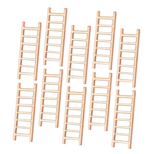 SOPOTUTU 10 Stück Teiliges Miniatur Holzleitern Miniaturhaus Zubehör Puppenhaus Dekoration Realistische Mikro landschaftsleiter Geeignet für Garten Basteln und Wohnaccessoires SOPOTUTU 10 Stück Teiliges Miniatur Holzleitern Miniaturhaus Zubehör Puppenhaus Dekoration Realistische Mikro landschaftsleiter Geeignet für Garten Basteln und Wohnaccessoires von SOPOTUTU