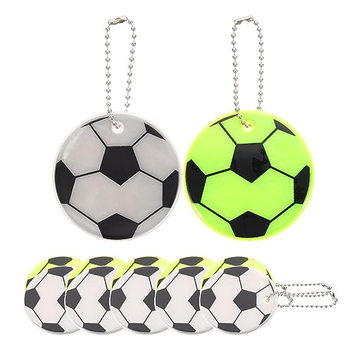 SOPOTUTU 12 Stück Teiliges Fußball Hängedekor Reflektierend in Gelb und Silber Langlebige Schulranzen Anhänger als Dekorative Fußball Partygeschenke für Jungen SOPOTUTU 12 Stück Teiliges Fußball Hängedekor Reflektierend in Gelb und Silber Langlebige Schulranzen Anhänger als Dekorative Fußball Partygeschenke für Jungen von SOPOTUTU