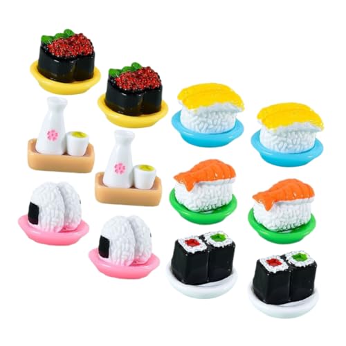 SOPOTUTU 12 Stück Teiliges Künstliche Mini Sushi Modelle aus Resin Detailgetreue Japanische Dekofiguren für Puppenhäuser Vielseitig als Fotorequisiten Party und Wohnraumdekoration Geeignet SOPOTUTU 12 Stück Teiliges Künstliche Mini Sushi Modelle aus Resin Detailgetreue Japanische Dekofiguren für Puppenhäuser Vielseitig als Fotorequisiten Party und Wohnraumdekoration Geeignet von SOPOTUTU