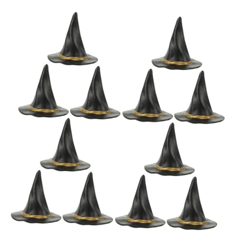 SOPOTUTU 12 Stück Teiliges Mini Hexenhut Miniatur Puppe Hexenhut Halloween Dekoration für Puppenhaus und Party Gastgeschenke Schwarz SOPOTUTU 12 Stück Teiliges Mini Hexenhut Miniatur Puppe Hexenhut Halloween Dekoration für Puppenhaus und Party Gastgeschenke Schwarz von SOPOTUTU