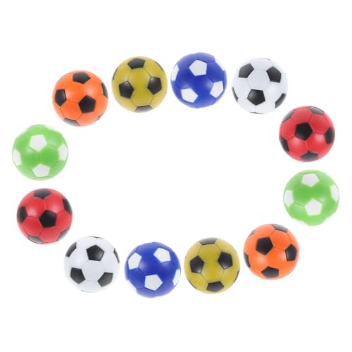 SOPOTUTU 12 Stück Teiliges Tischfußball Ersatzball Langlebige HIPS Kunststoff Bälle Farbige Fußball Tischspiel Zubehör Leicht und Sicher Geeignet für Desktop Soccer Spiele für Zuhause und SOPOTUTU 12 Stück Teiliges Tischfußball Ersatzball Langlebige HIPS Kunststoff Bälle Farbige Fußball Tischspiel Zubehör Leicht und Sicher Geeignet für Desktop Soccer Spiele für Zuhause und von SOPOTUTU