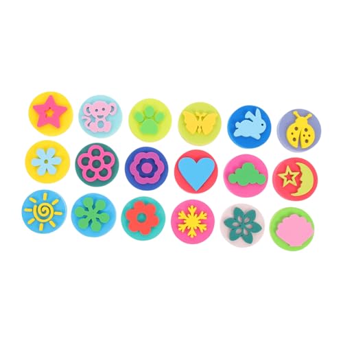 SOPOTUTU 18 Stück Teiliges Stempelset Eva Doppelseitig Kreative Muster DIY Scrapbooking Stamper Jungen Mädchen Malwerkzeug Kindergarten SOPOTUTU 18 Stück Teiliges Stempelset Eva Doppelseitig Kreative Muster DIY Scrapbooking Stamper Jungen Mädchen Malwerkzeug Kindergarten von SOPOTUTU