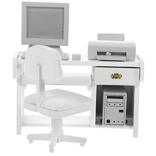 SOPOTUTU 1satz Miniatur Computer Möbel Für Puppenhaus Weißes Tischset Mit Computer Tastatur Und Drucker Zubehör Für Kreative Büro-szenen Und Bastelprojekte SOPOTUTU 1satz Miniatur Computer Möbel Für Puppenhaus Weißes Tischset Mit Computer Tastatur Und Drucker Zubehör Für Kreative Büro-szenen Und Bastelprojekte von SOPOTUTU